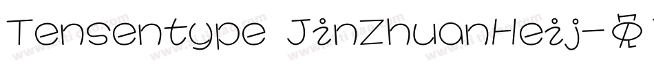 Tensentype JinZhuanHeij字体转换